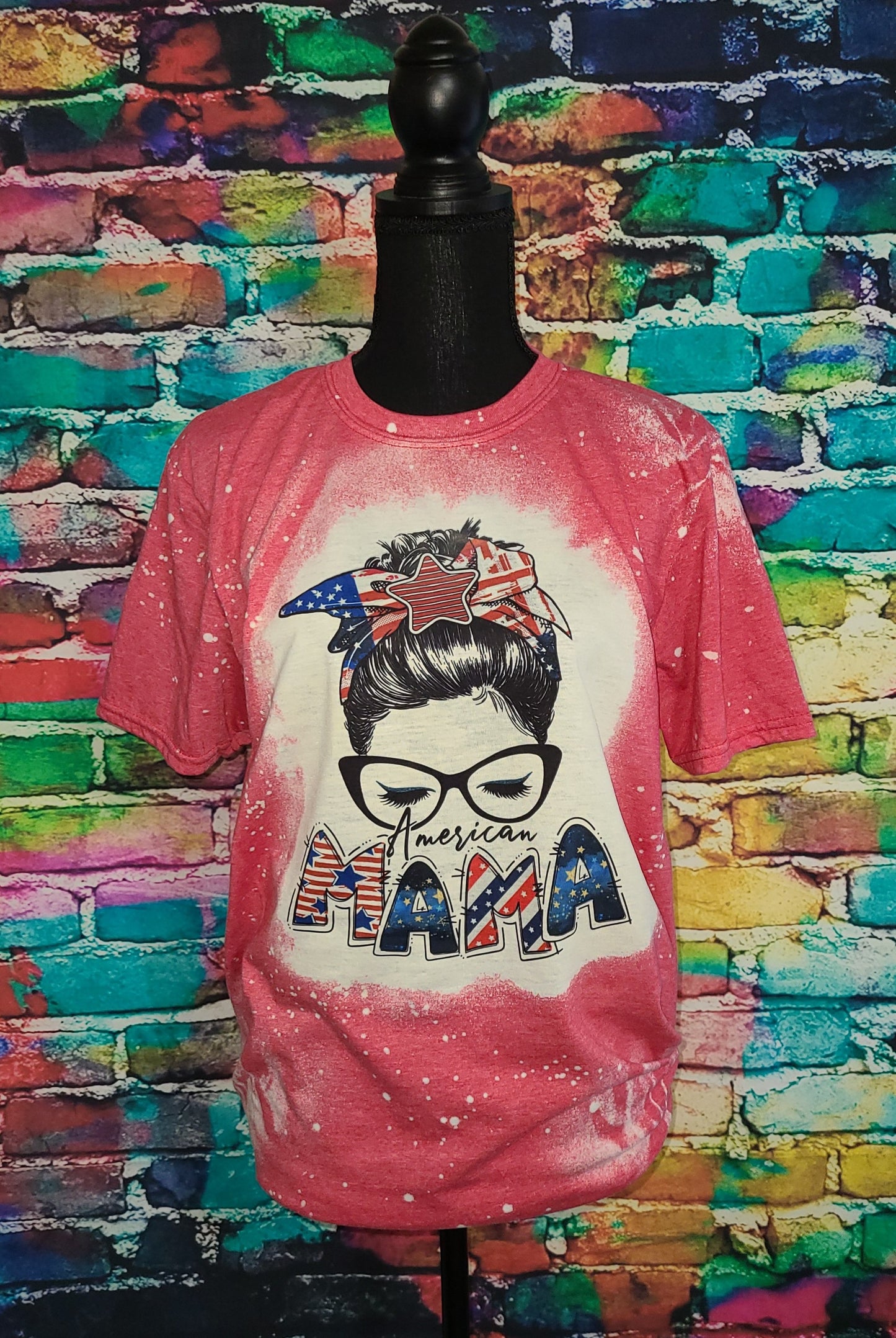 "American Mama" Bleached T-Shirt