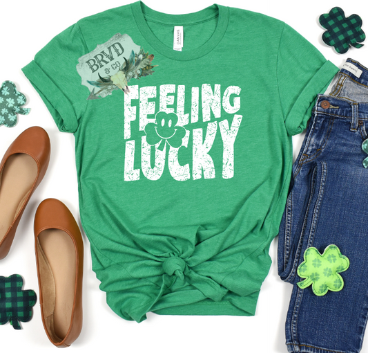 "Feeling Lucky" Smiley T-Shirt