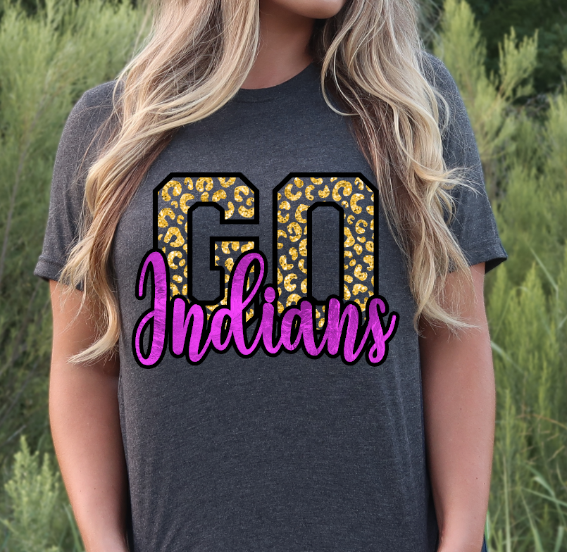 Go Indians School Spirit T-Shirt – Back Road Vagabond Design & Co.