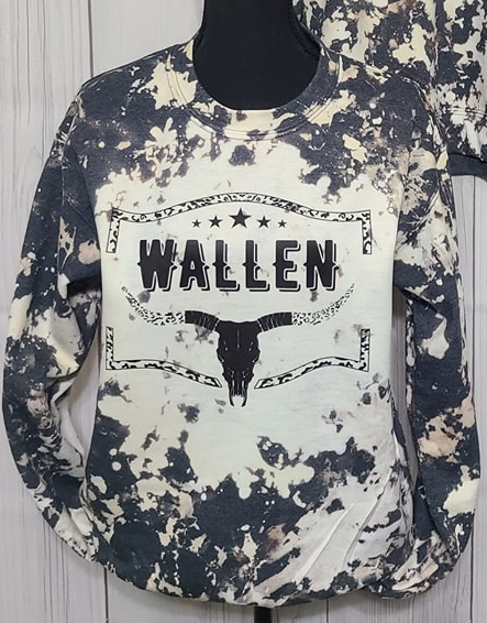 Cowhide Bleached Morgan Wallen Sweatshirt