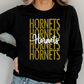 Stacked Glitter & Metallic Hornets Shirt