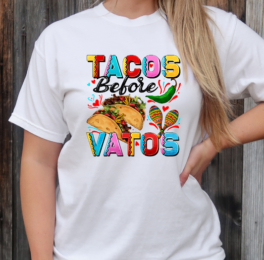 "Tacos Before Vatos" T-Shirt
