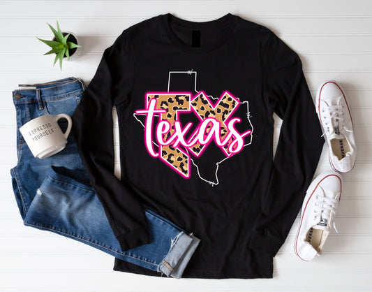 Pink & Cheetah TX Shirt